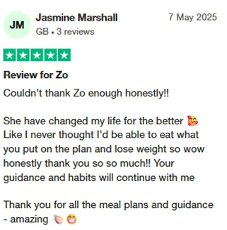 Before and after transformation of a Bite Back with Liz coaching client